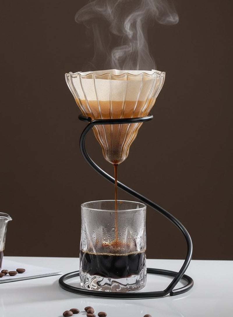 MIBRU V60 Coffee Filter Dripper Holder Metal Spiral Filter Frame Hand Drip Pour-Over Coffee Brewer Stand Tea Pour-Over Drip Cup Bracket - Image 4